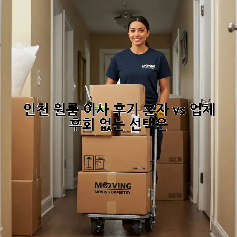 인천 원룸 이사 후기: 혼자 vs 업체, 후회 없는 선택은?