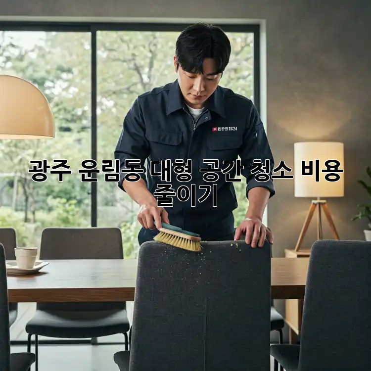 광주 운림동 대형 공간 청소 비용 줄이기!
