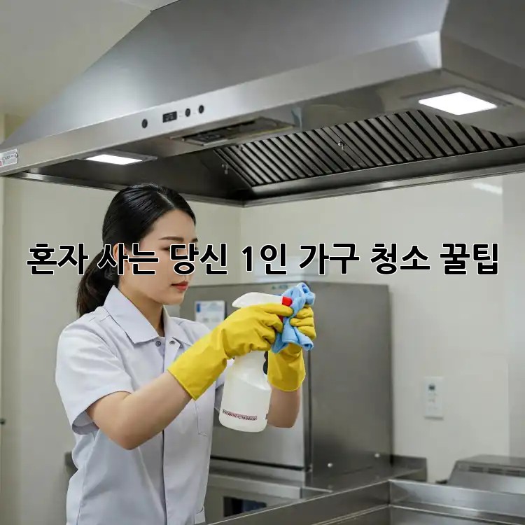 혼자 사는 당신, 1인 가구 청소 꿀팁!