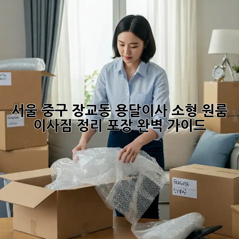 서울 중구 장교동 용달이사 소형: 원룸 이사짐 정리, 포장 완벽 가이드