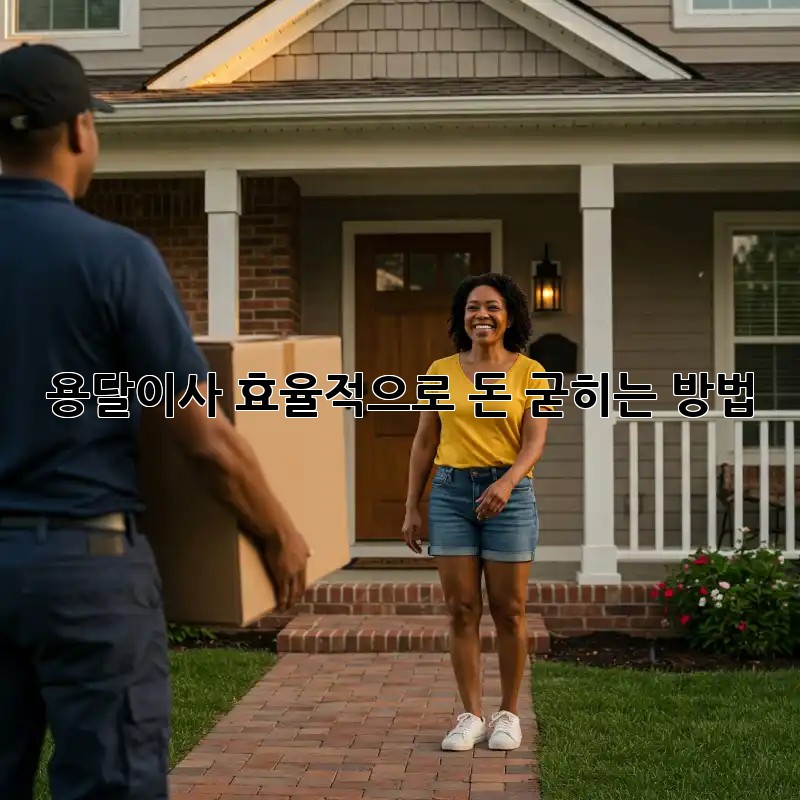 용달이사, 효율적으로 돈 굳히는 방법!