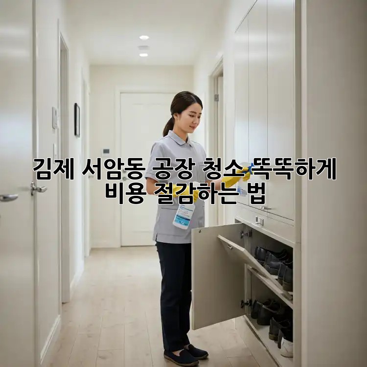 김제 서암동 공장 청소🧹, 똑똑하게 비용 절감하는 법💰