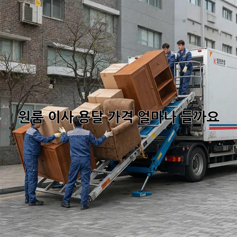 원룸 이사 용달, 가격 얼마나 들까요?