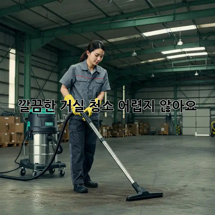 깔끔한 거실 청소, 어렵지 않아요!