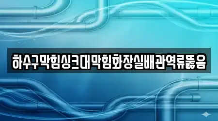 하수구막힘싱크대막힘화장실배관역류뚫음