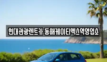 강원 동해시 용정동 단기렌트카 전문 현대관광렌트카 동해케이티엑스역영업소