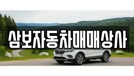 강원 동해시 이도동 중고차 전문 삼보자동차매매상사