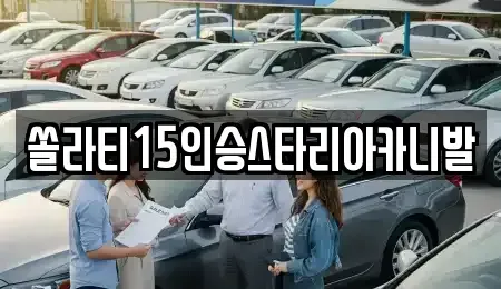 강원 춘천시 후평동 렌트카 전문 쏠라티15인승스타리아카니발
