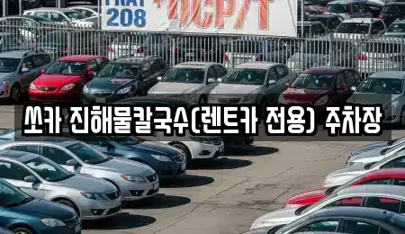 강원특별자치도 삼척시 성북동 렌트카 전문 쏘카 진해물칼국수(렌트카 전용) 주차장