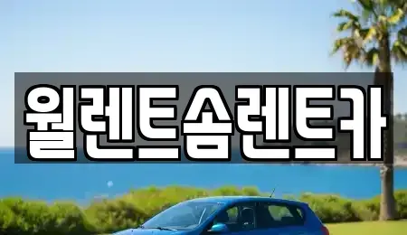 강원특별자치도 원주시 우산동 렌트카 전문 월렌트솜렌트카