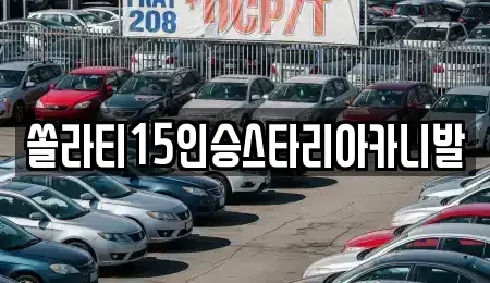 강원특별자치도 원주시 인동 렌트카 전문 쏠라티15인승스타리아카니발