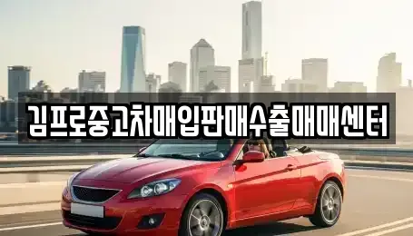 강원특별자치도 원주시 인동 중고차매입 전문 김프로중고차매입판매수출매매센터