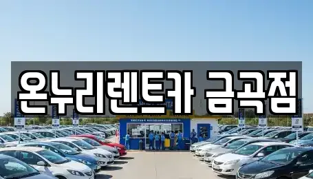 경기 남양주시 금곡동 렌트카 전문 온누리렌트카 금곡점