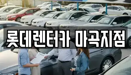 경기 부천시 오정구 단기렌트카 전문 롯데렌터카 마곡지점