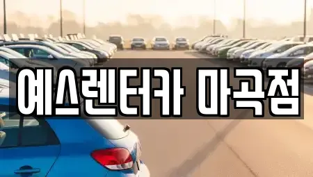 경기 부천시 오정구 단기렌트카 전문 예스렌터카 마곡점