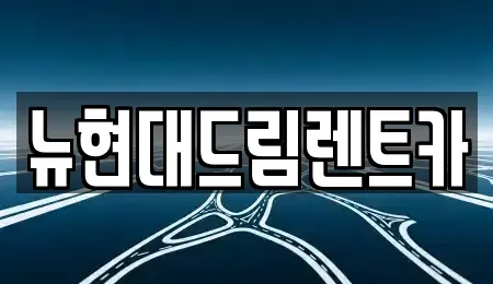 경기 부천시 오정구 장기렌트카 전문 뉴현대드림렌트카