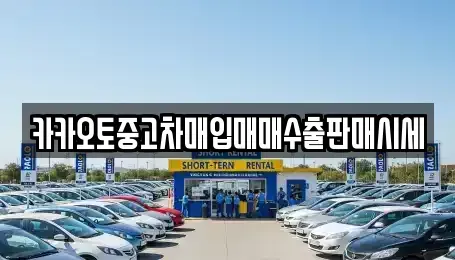경기 부천시 오정구 중고차매입 전문 카카오토중고차매입매매수출판매시세