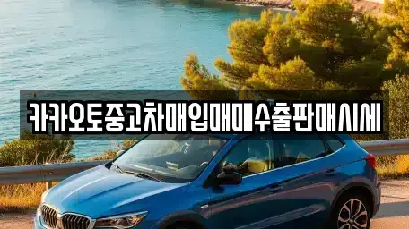 경기 수원시 중고차매입 전문 카카오토중고차매입매매수출판매시세