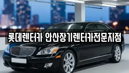 경기 안산시 단원구 선부동 장기렌트카 전문 롯데렌터카 안산장기렌터카전문지점