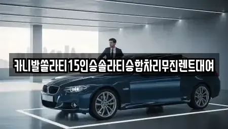경기 안성시 창전동 렌트카 전문 카니발쏠라티15인승솔라티승합차리무진렌트대여