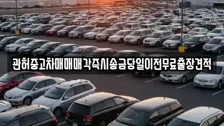경기 양주시 장흥면 중고차매매 전문 관허중고차매매매각즉시송금당일이전무료출장견적