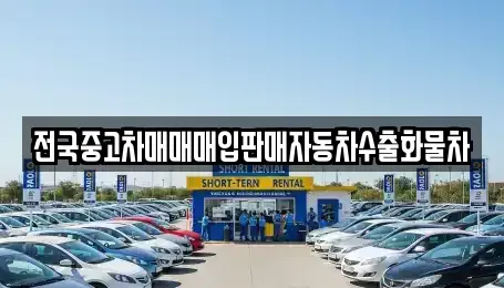 경기 양주시 장흥면 중고차매매 전문 전국중고차매매매입판매자동차수출화물차