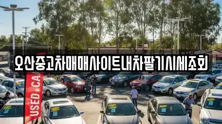 경기 오산시 외삼미동 중고차 전문 오산중고차매매사이트내차팔기시세조회