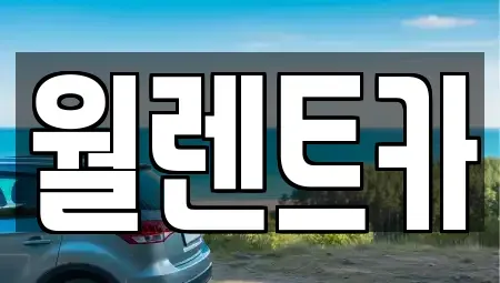 경기 의정부시 낙양동 렌트카 전문 월렌트카