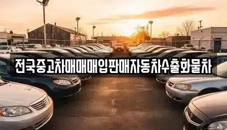 경기 파주시 파주읍 중고차매입 전문 전국중고차매매매입판매자동차수출화물차