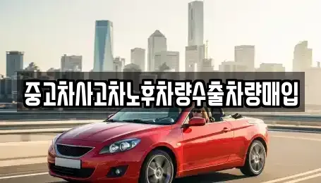 경기 파주시 파주읍 중고차매입 전문 중고차사고차노후차량수출차량매입