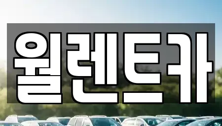 경기 평택시 청룡동 렌트카 전문 월렌트카