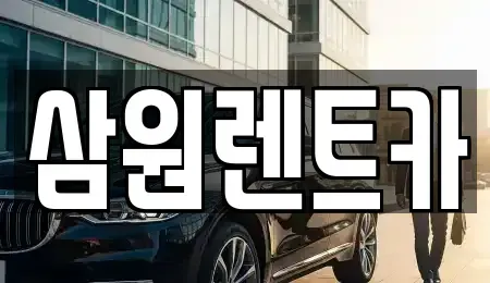 경기 하남시 초일동 렌트카 전문 삼원렌트카