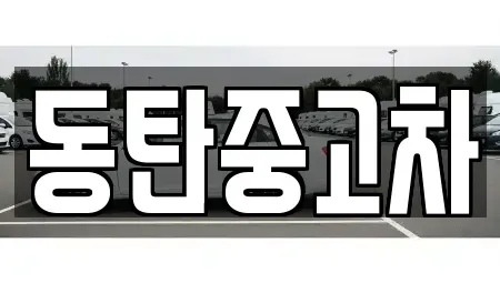 경기 화성시 중동 중고차매매 전문 동탄중고차