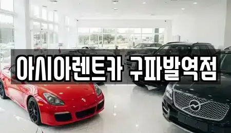 경기도 고양시 덕양구 동산동 단기렌트카 전문 아시아렌트카 구파발역점