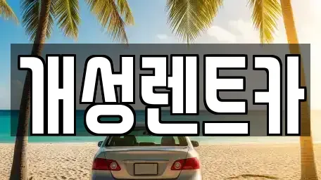 경기도 부천시 소사구 소사본동 렌트카 전문 개성렌트카