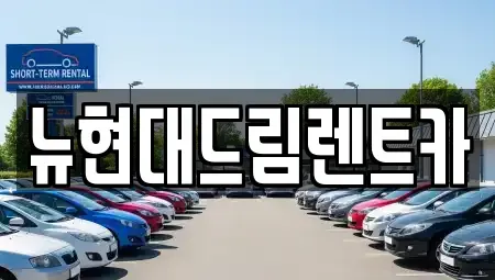경기도 성남시 중원구 하대원동 렌트카 전문 뉴현대드림렌트카