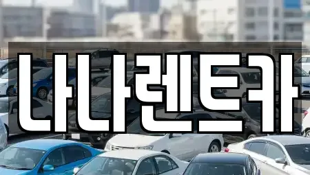경기도 시흥시 광석동 렌트카 전문 나나렌트카