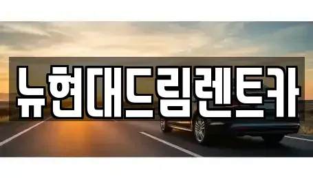 경기도 시흥시 광석동 렌트카 전문 뉴현대드림렌트카
