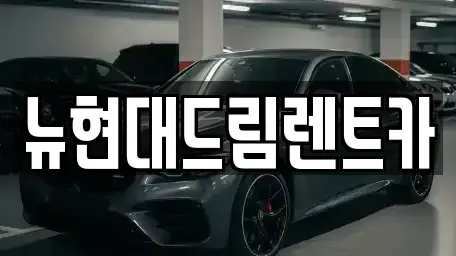 경기도 안산시 상록구 수암동 렌트카 전문 뉴현대드림렌트카