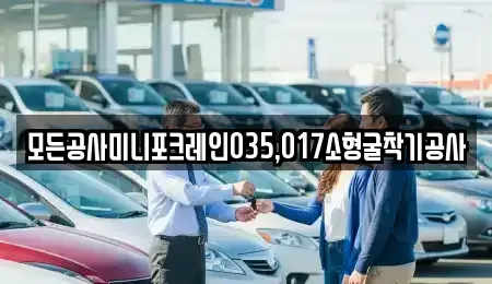 경기도 안산시 상록구 수암동 중고차매입 전문 모든공사미니포크레인035,017소형굴착기공사