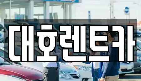 경기도 안성시 연지동 렌트카 전문 대호렌트카