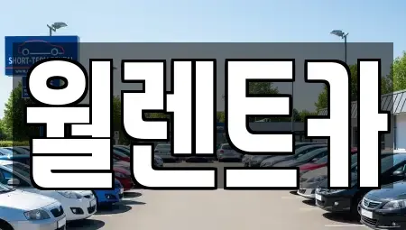 경기도 안성시 연지동 렌트카 전문 월렌트카