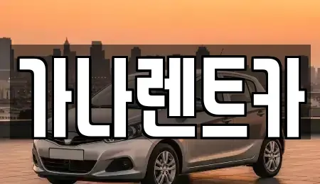 경기도 안성시 옥산동 렌트카 전문 가나렌트카