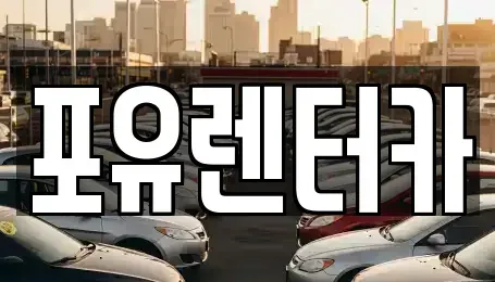 경기도 용인시 기흥구 영덕동 장기렌트카 전문 포유렌터카