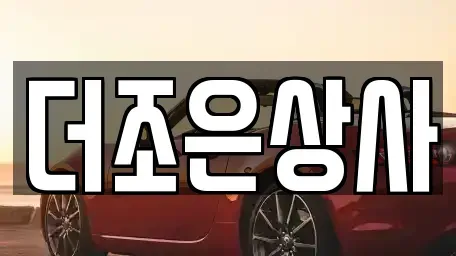 경기도 용인시 처인구 남동 중고차 전문 더조은상사
