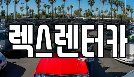 경기도 의정부시 금오동 단기렌트카 전문 렉스렌터카