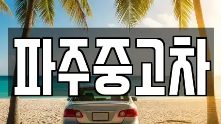 경기도 파주시 야당동 중고차매매 전문 파주중고차
