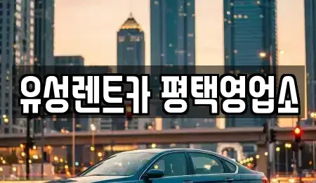 경기도 평택시 소사동 렌트카 전문 유성렌트카 평택영업소