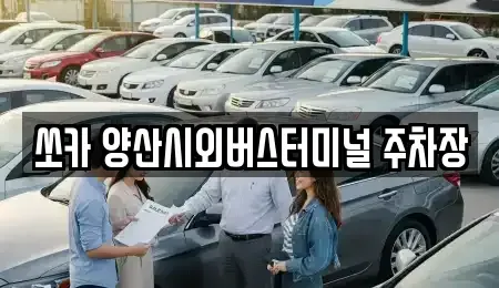 경남 양산시 중부동 렌트카 전문 쏘카 양산시외버스터미널 주차장