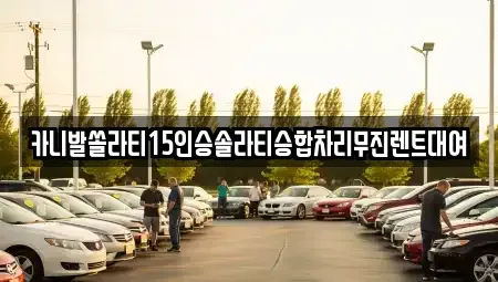 경남 창원시 마산합포구 창포동3가 렌트카 전문 카니발쏠라티15인승솔라티승합차리무진렌트대여